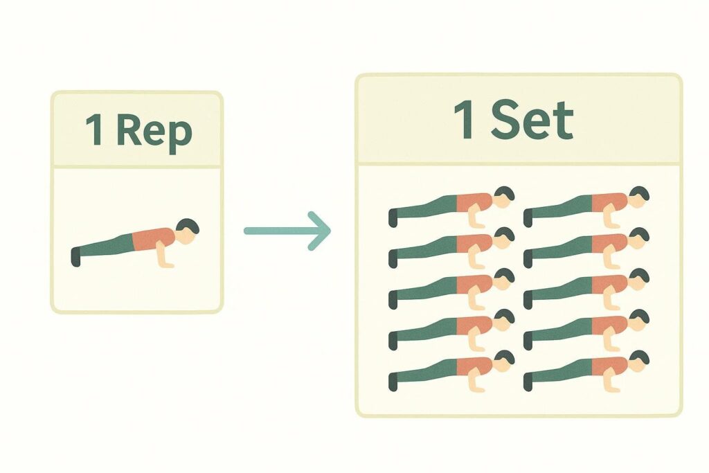Reps vs sets diagram