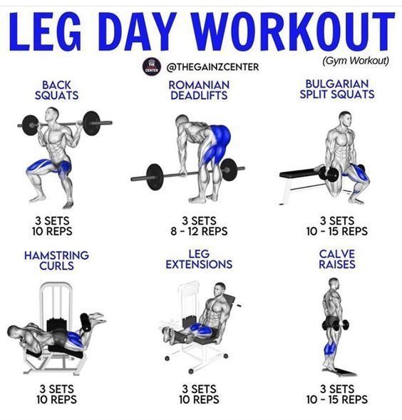 Leg day workout