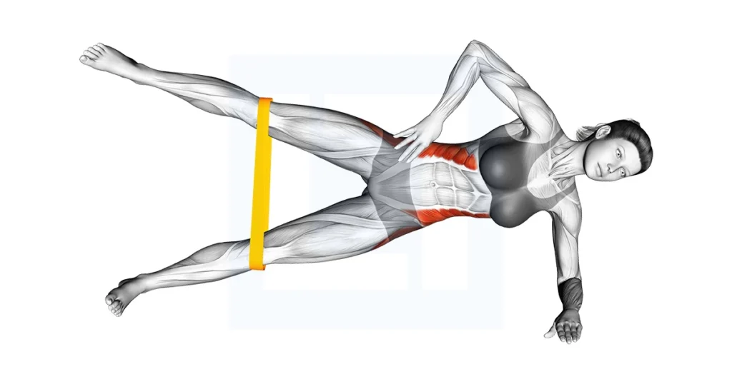 Side lying leg lift workout